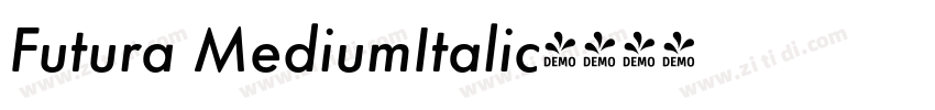 Futura MediumItalic字体转换